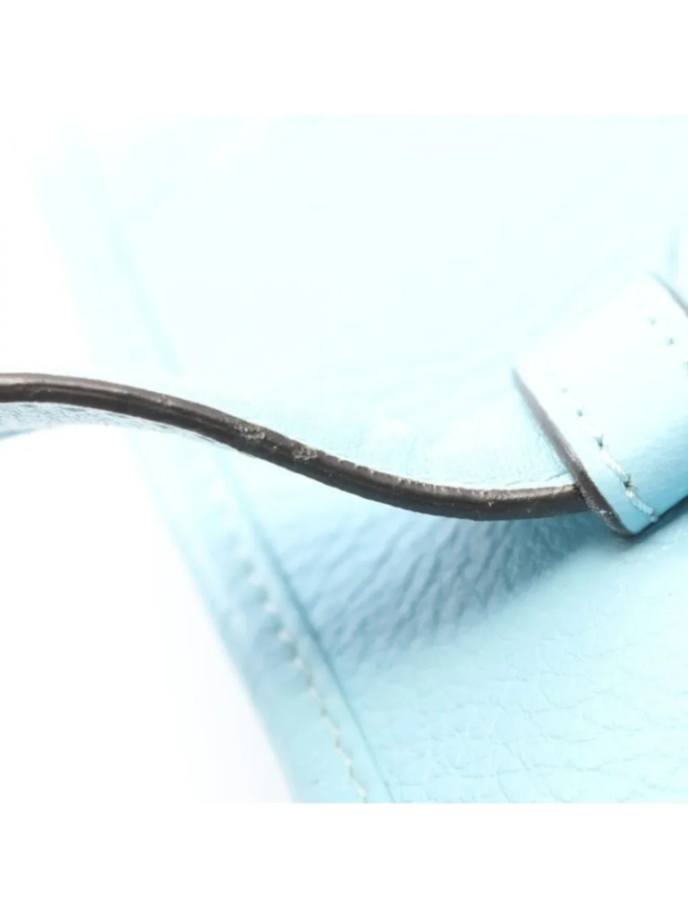 Loewe Tote Heritage Aqua Blue Leather